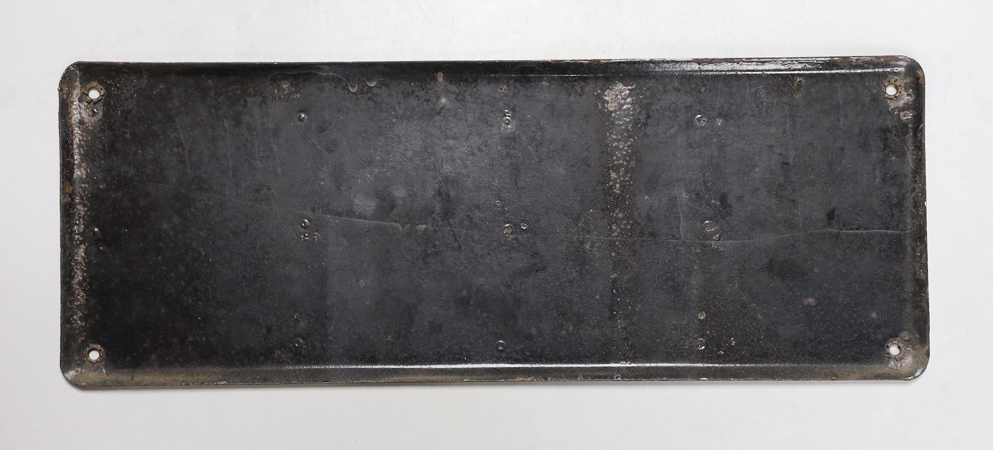 A rectangular polychromatic enamel sign for Chicoree Williot, 15x40cm